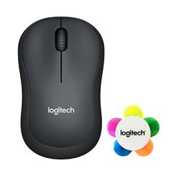  Logitech M221 Silent Wireless Mouse - Charcoal 910-004882 + Highlighter