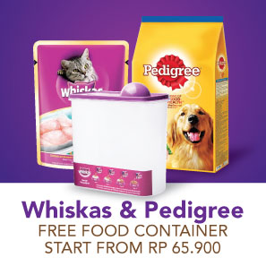 Whiskas & Pedigree FREE Food Container Start from Rp65.900