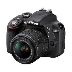  Nikon D3300 Lens Kit 18-55mm VR II Kamera DSLR - Hitam