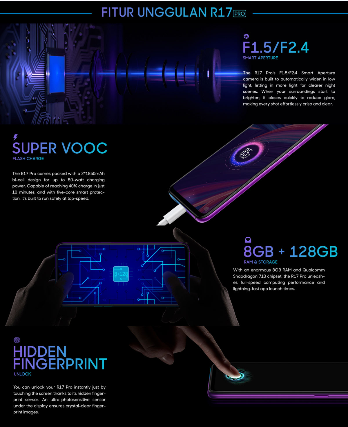 Jual Oppo R17 Pro Terbaru - Harga Promo Murah, Cicilan 0%
