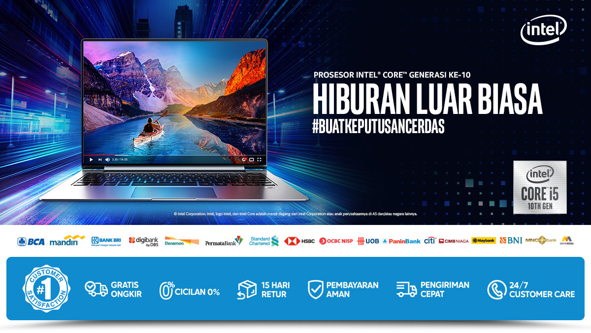 Laptop Bertenaga Intel Generasi 10 - Produk Terbaru
