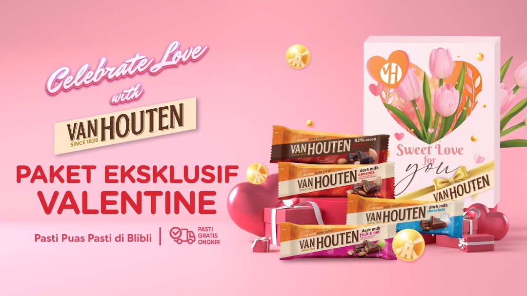 Promo Van Houten Spesial Edisi Valentine Terbaru Februari 2022 - Blibli