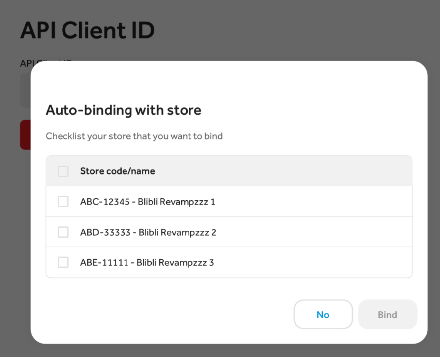 Autobind API Client ID