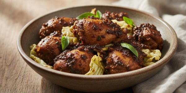 Resep Ayam Bumbu Hitam Berempah Pekat, Bikin Nagih
