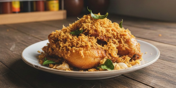 Resep Ayam Goreng Kremes Telur Gurih dan Renyah