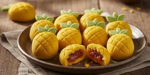 Resep Nastar Taiwan Manis Lembu, Bentuk Nanas yang Lucu
