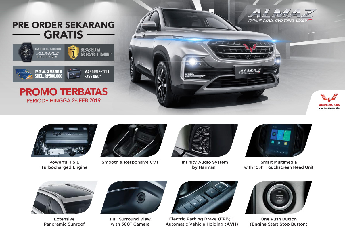 Prebooking Wuling Almaz | Blibli.com