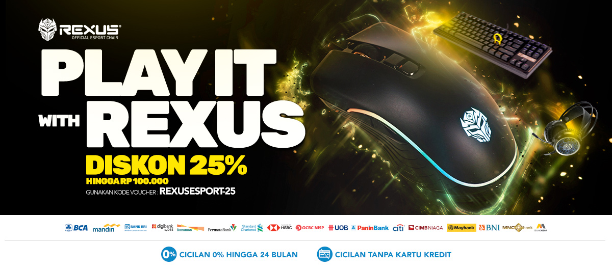 Jual Aksesoris Gaming Rexus - Harga Murah Promo 2019 | Blibli.com