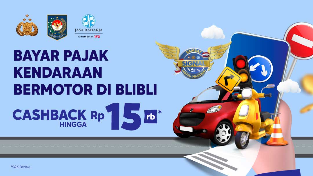 Promo Bayar Pajak Kendaraan Bermotor Terbaru Februari 2022 - Blibli