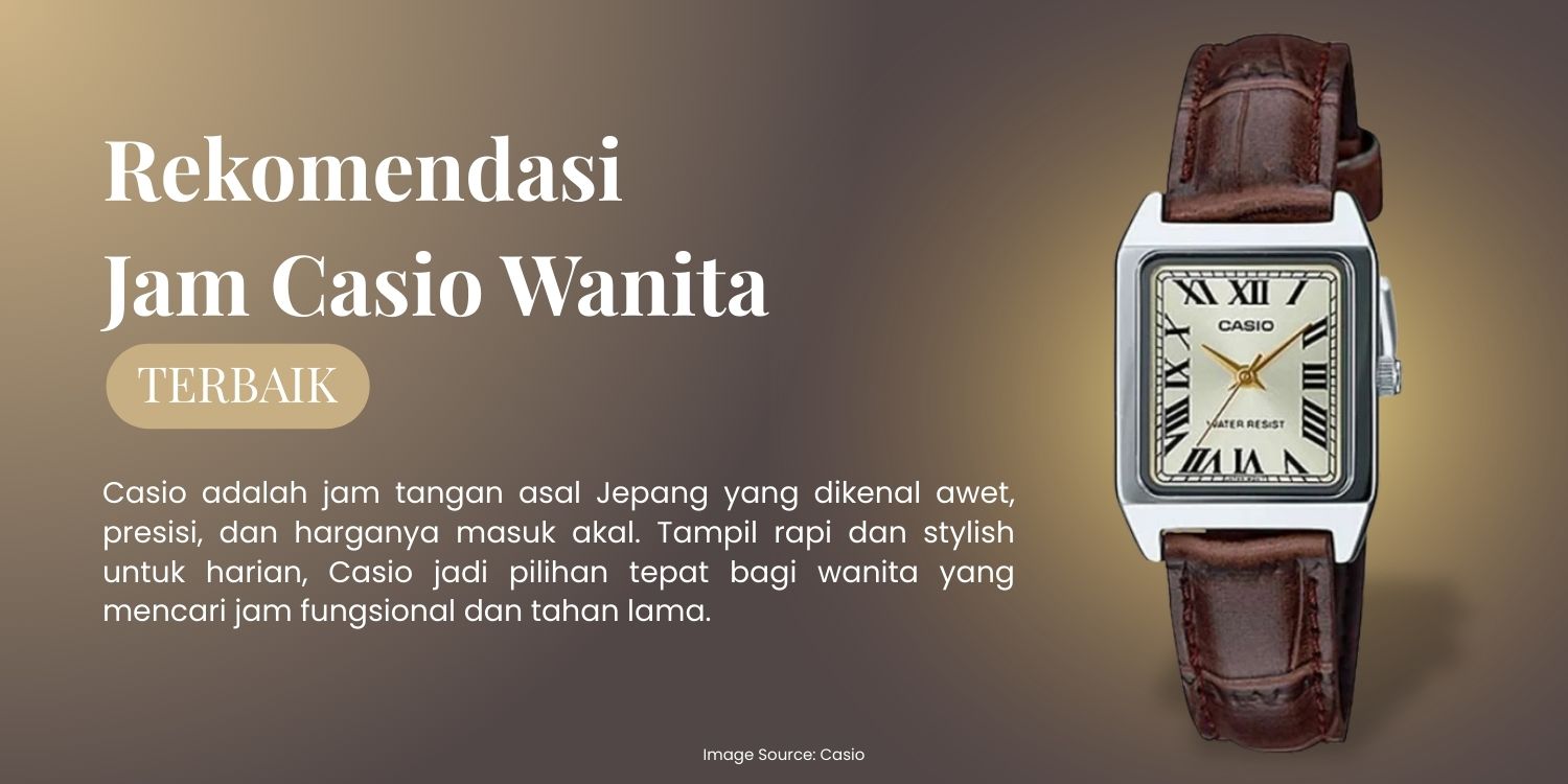 rekomendasi jam casio wanita