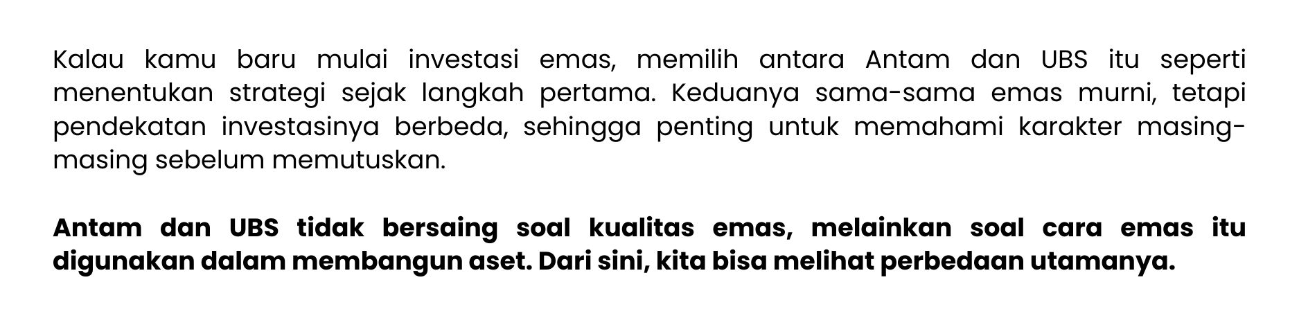 lebih baik antam atau ubs