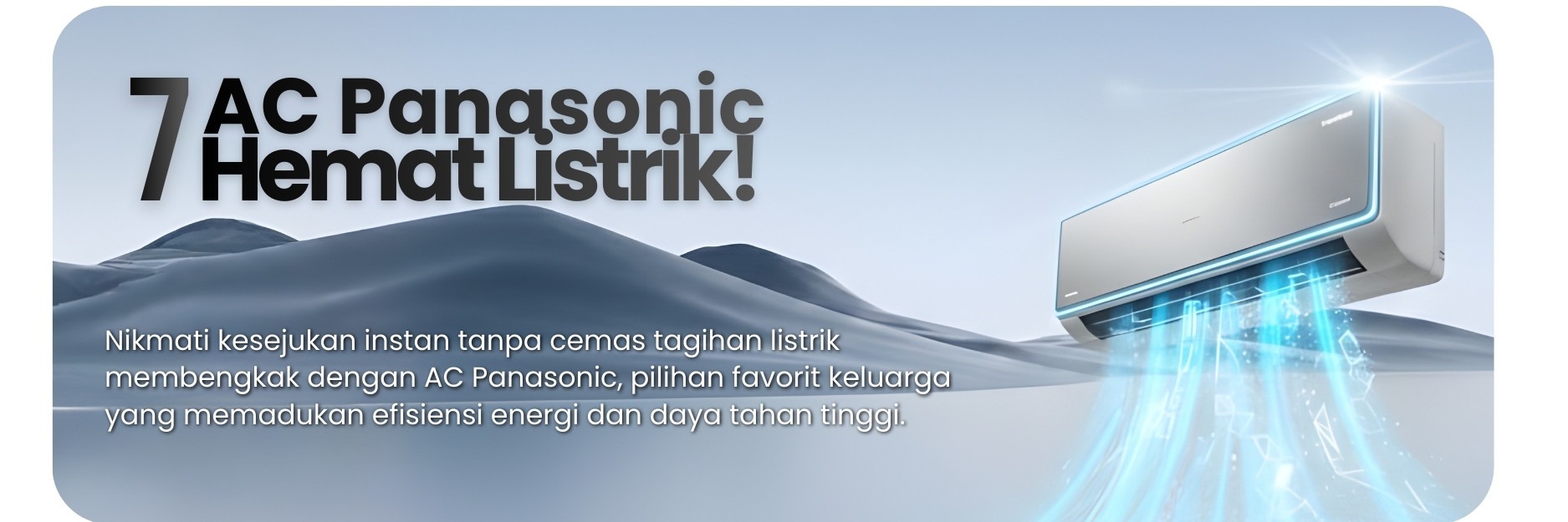 ac panasonic terbaik dan paling hemat listrik