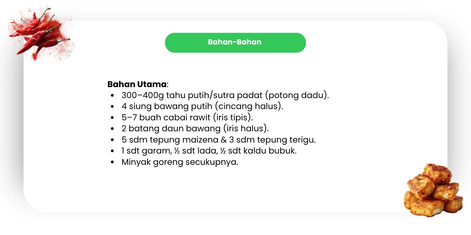 Cara Membuat Tahu Cabe Garam