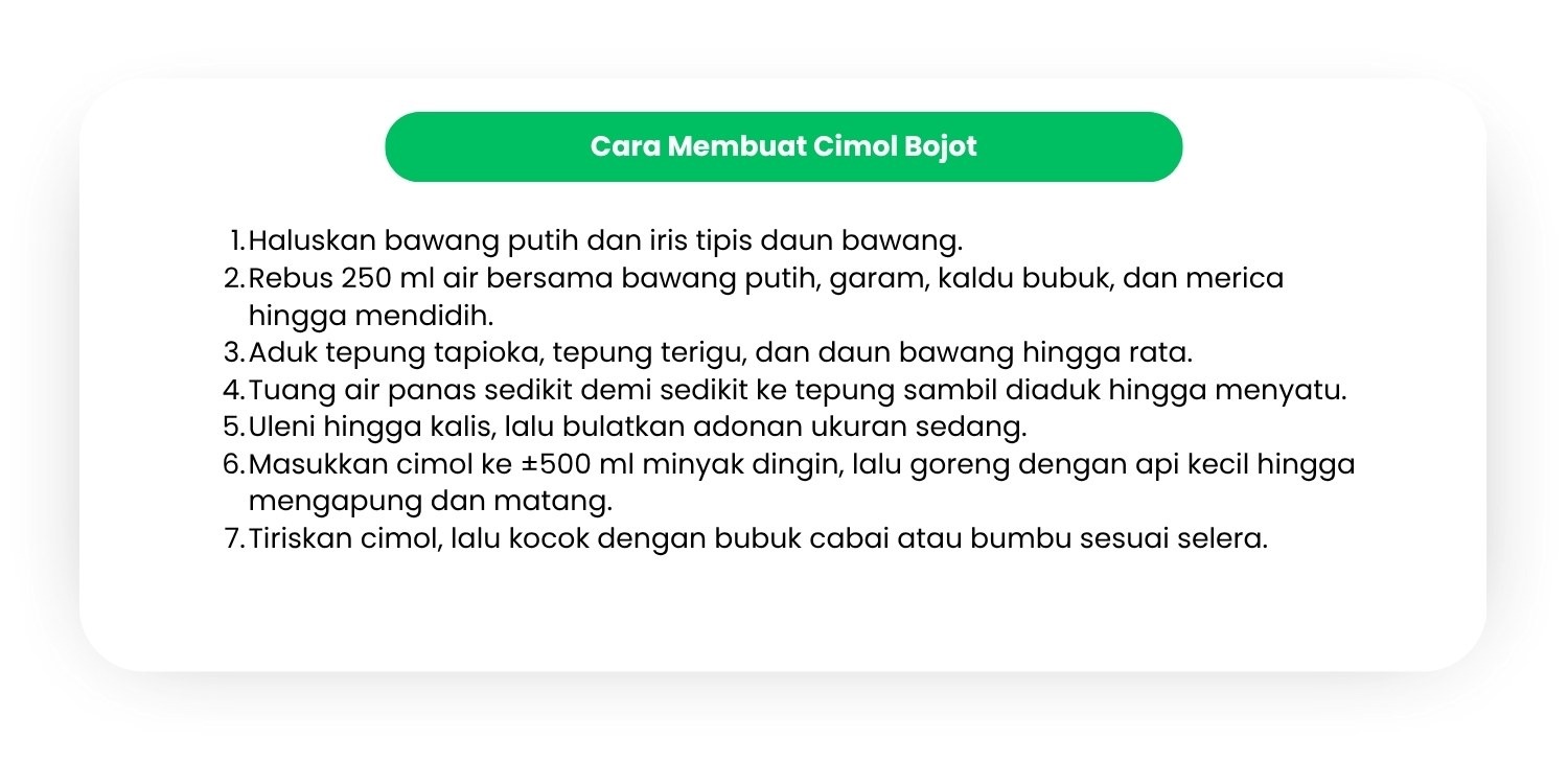 Cara Membuat Cimol Bojot