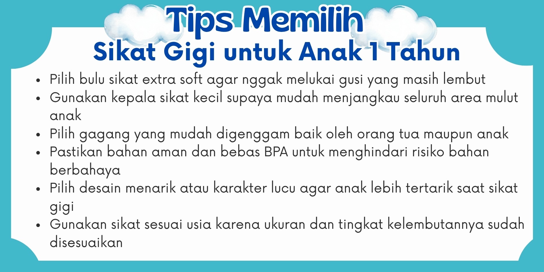 tips memilih sikat gigi anak