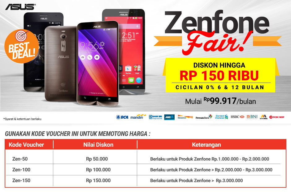 Promo Asus Zenfone 4, 5, 6 - Jual Zenfone Harga Murah 