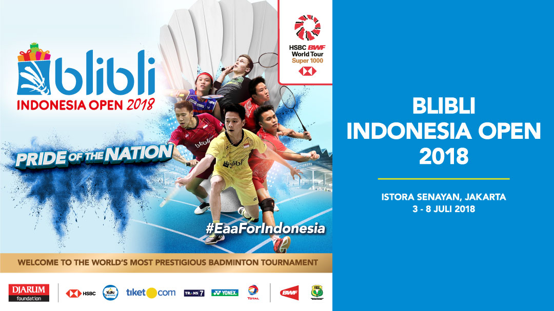 Tiket Blibli Indonesia Open 2018 Blibli.com Tiket Blibli Indonesia Open 2018 Blibli.com
