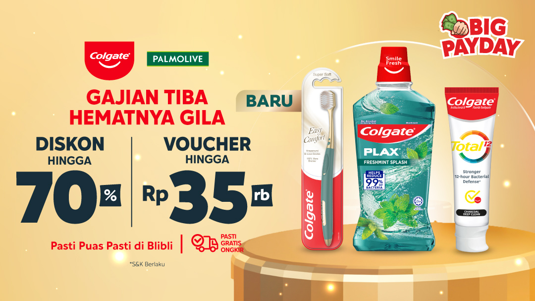Promo Colgate Palmolive Murah - Discount up to 90% & Voucher up to 35K Mei 2023 | Blibli