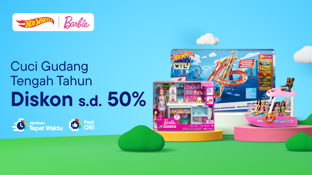 Cuci Gudang Tengah Tahun dari Mattel- Diskon s.d.50%