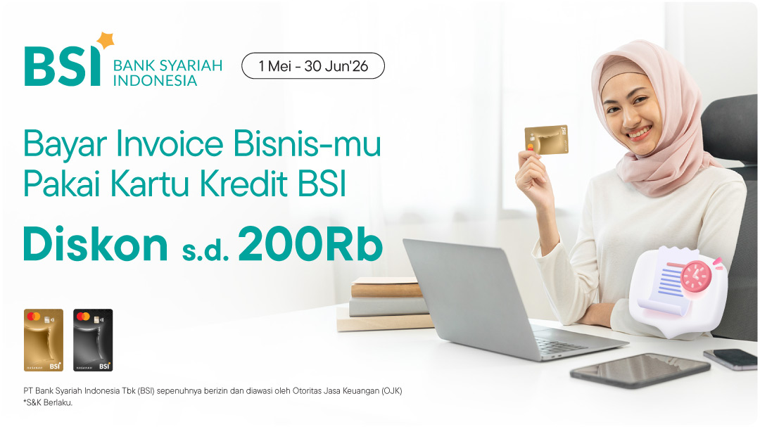 Bayar Tagihan Invoicing Pakai Kartu Kredit BSI