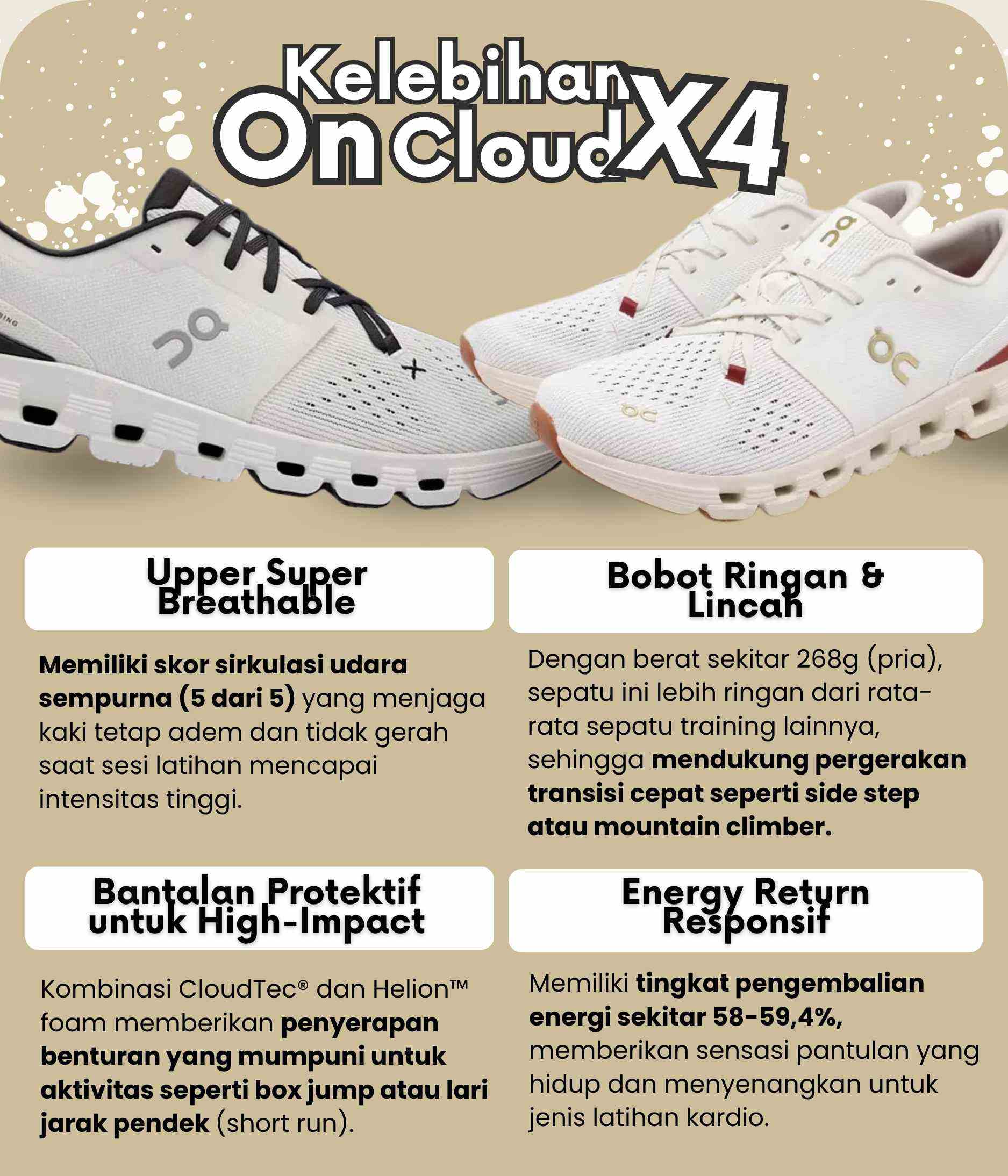 kelebihan on cloud x4