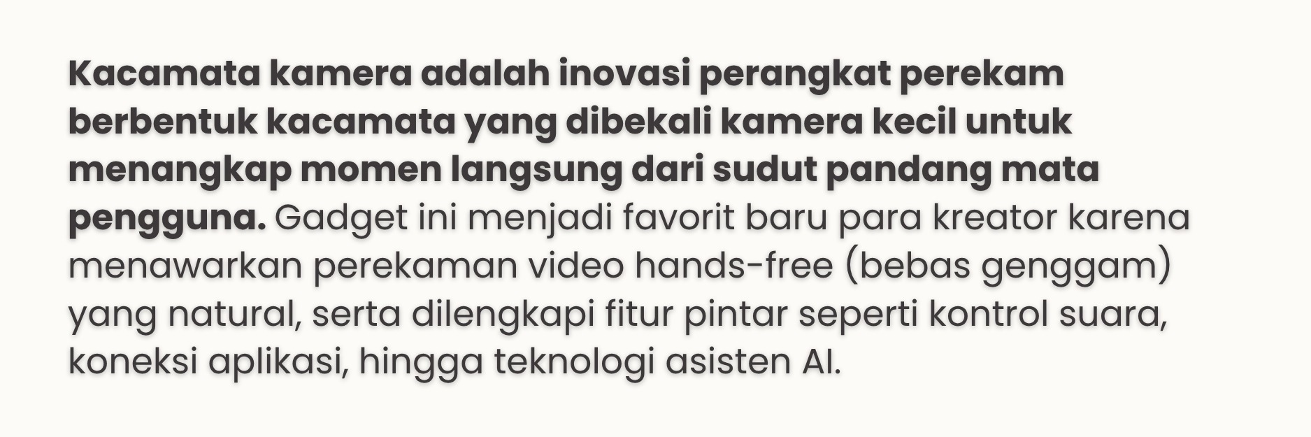 apa itu kacamata kamera