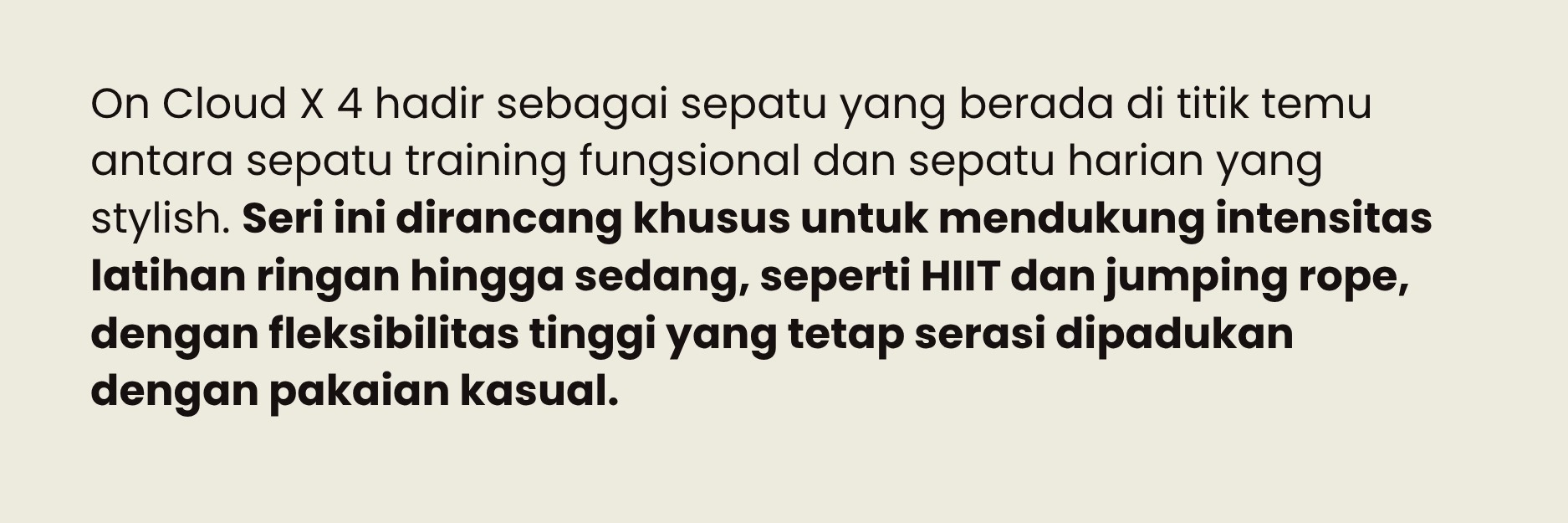 kelebihan sepatu on cloud x4
