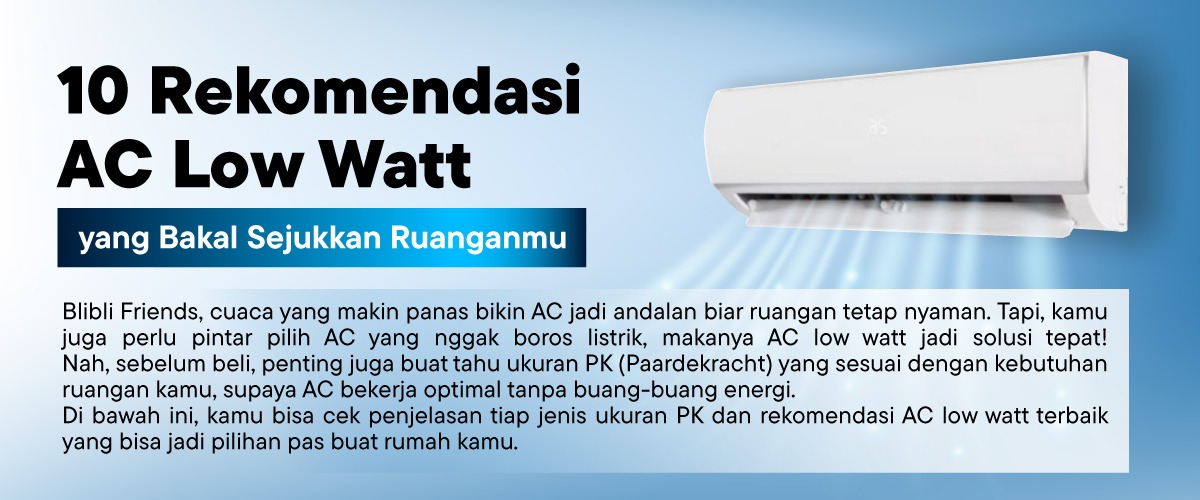 rekomendasi ac low watt