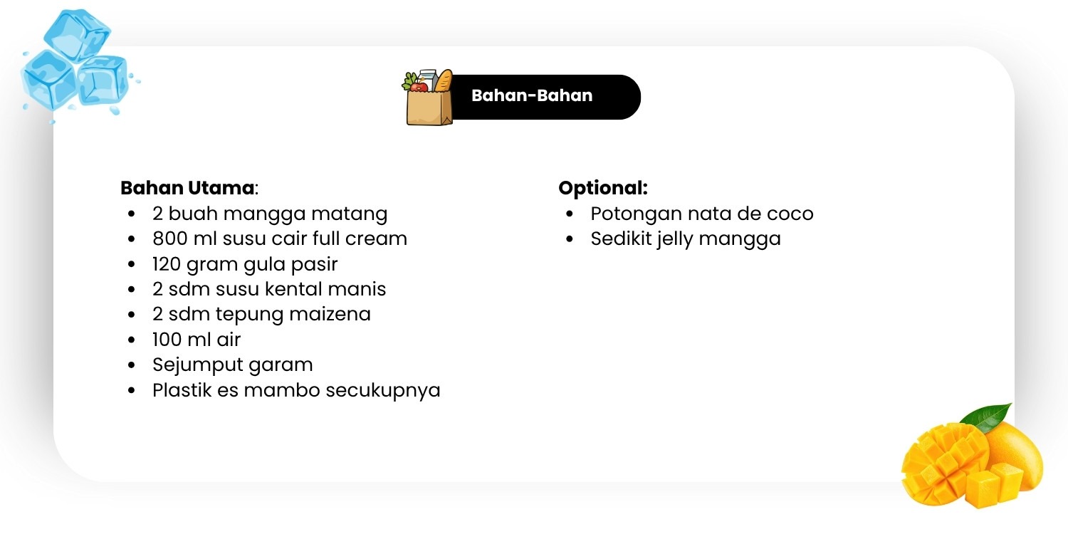 Bahan-bahan Es Mambo