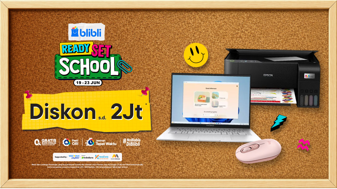 Ready Set School | Ekstra Diskon hingga 2JT