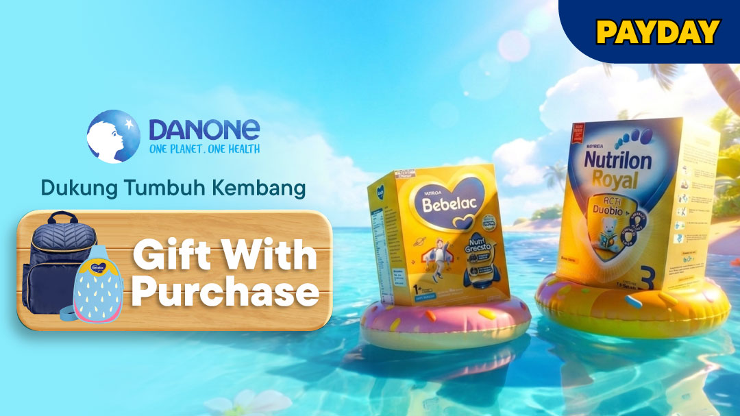 Danone Diskon hingga 30% + Gratis Hadiah