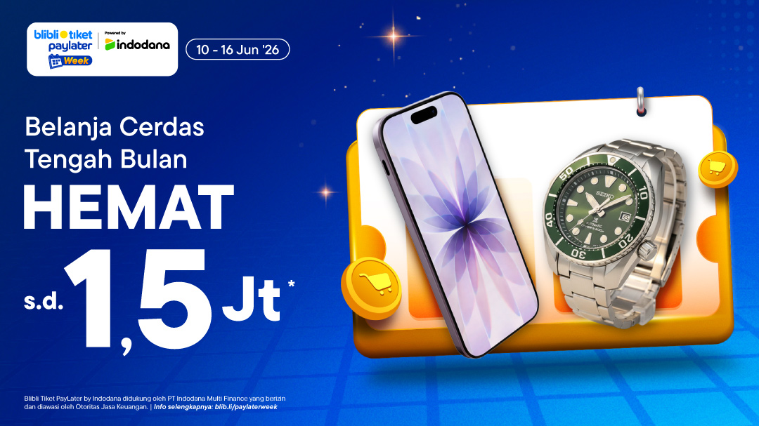 Blibli Tiket Paylater - Juni Paylater Week