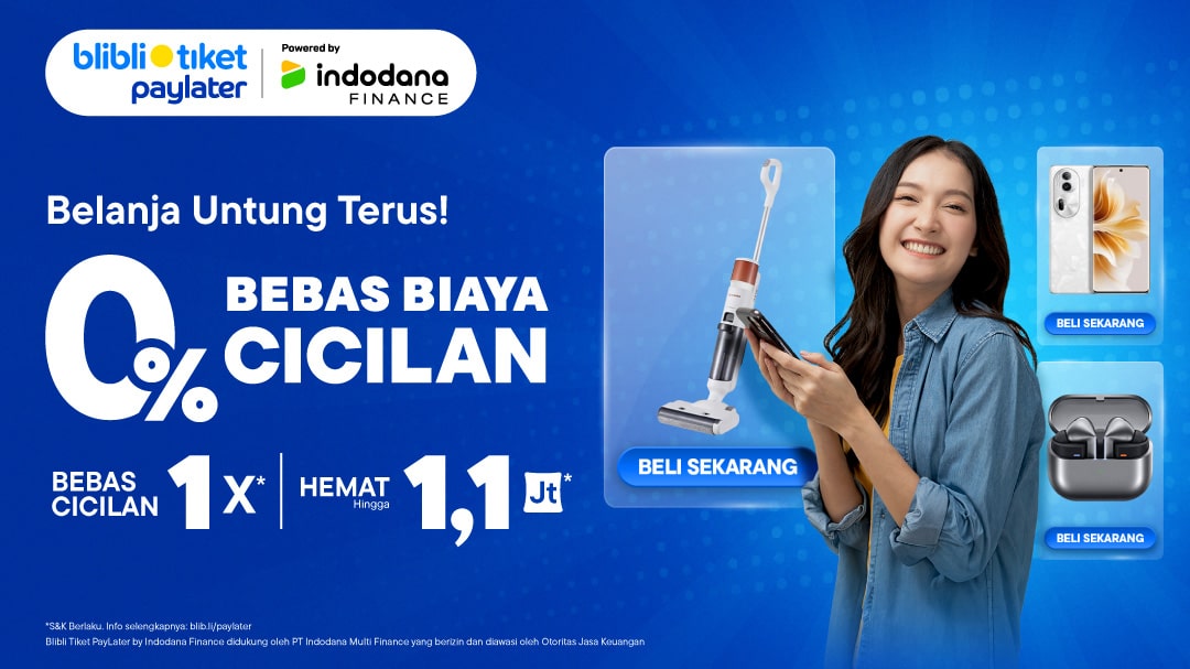 Ilustrasi penggunaan BliBliPaylater untuk belanja online