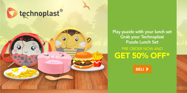 Technoplast Puzzle Lunch Set Pre Order Now and Get 50% OFF*