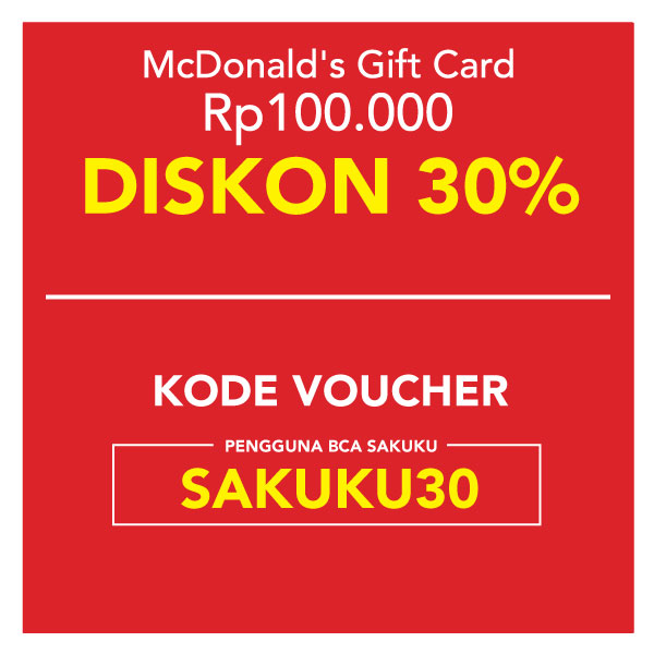 Jual Voucher Mcd Terbaru - Diskon Spesial Hingga 25%