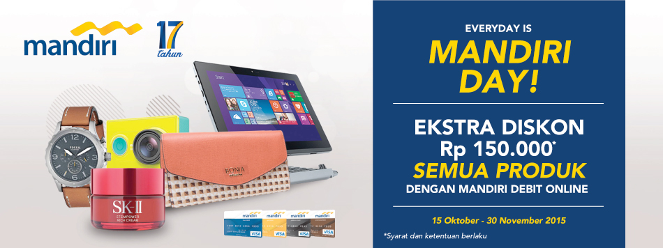 Blibli Promo Mandiri | promo mandiri debit online blibli com Blibli Promo Mandiri | promo mandiri debit online blibli com