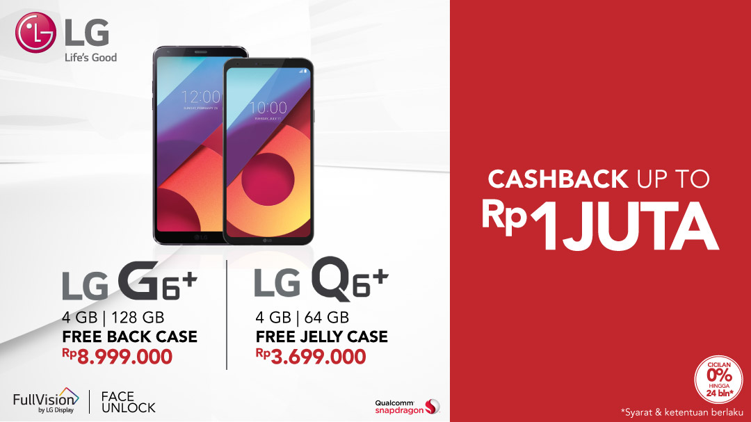 Promo LG Q6+ dan G6+ | Blibli.com