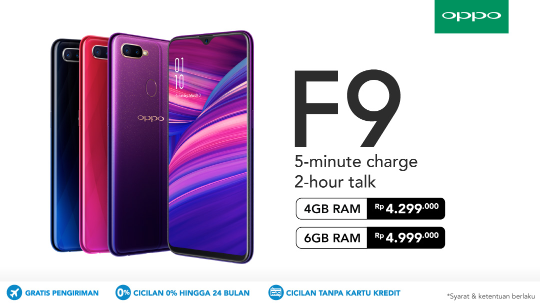 Promo & Diskon Hp Oppo F9 Murah    - Harga Terbaik | Blibli.com