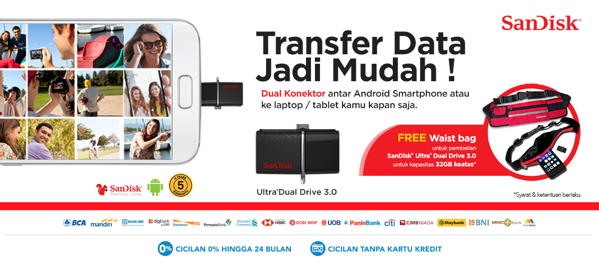 Promo Flashdisk SanDisk Dual Drive - Harga Murah & Diskon