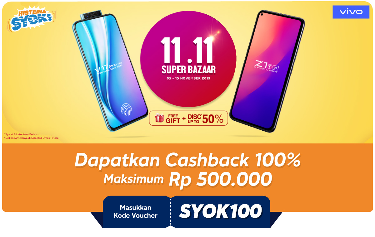 Promo Histeria SYOK Hp VIVO Terbaru - Diskon | Blibli.com