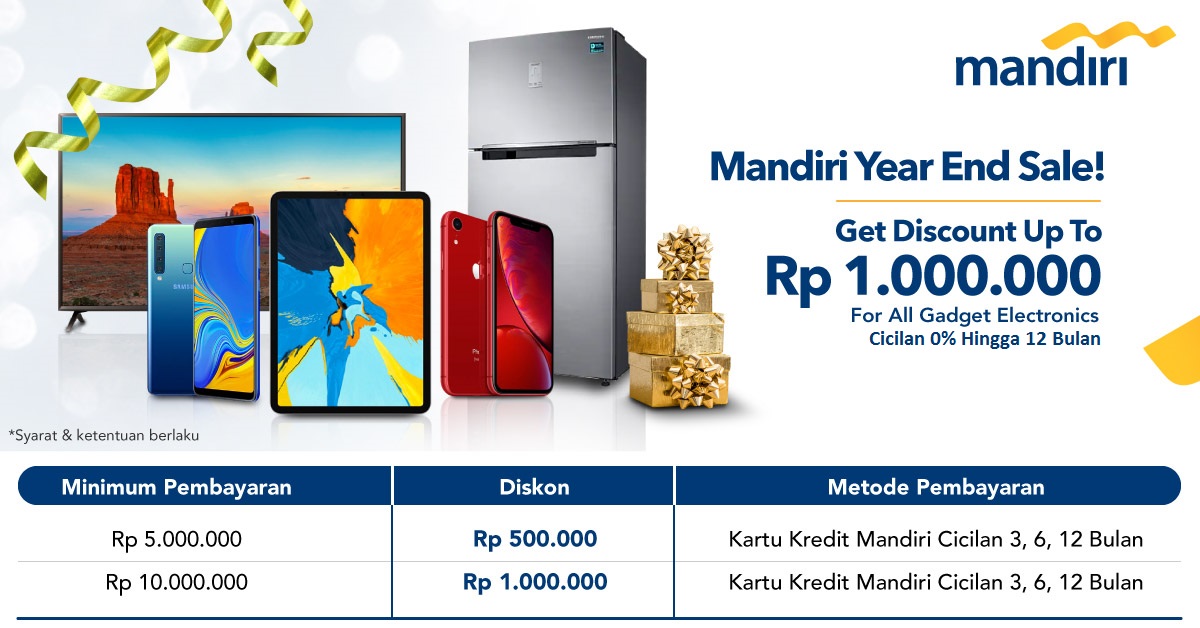 Promo Kartu Kredit Mandiri - Promo Akhir Tahun | Blibli.com