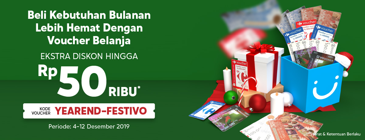 Promo Voucher Belanja - Ekstra Diskon Hingga 50 Ribu