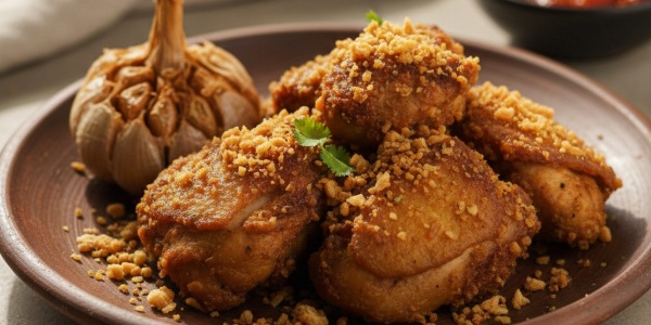 Resep Ayam Goreng Bawang Putih Khas Batam Wangi Nendang