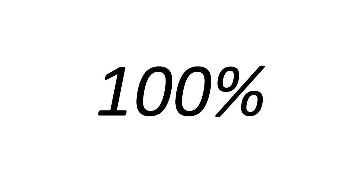 100%