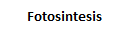 Fotosintesis