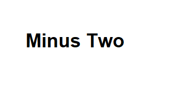 Minus Two