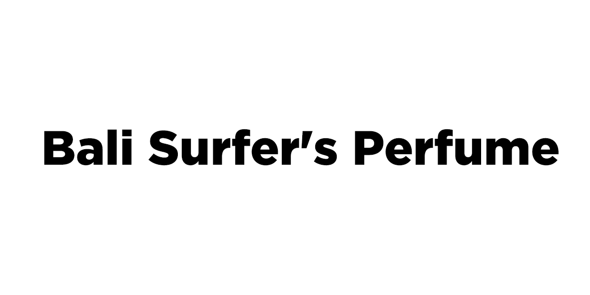 Bali Surfer's Perfume