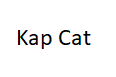 Kap Cat