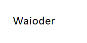 Waioder