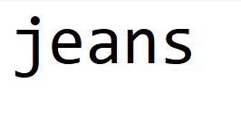 jeans